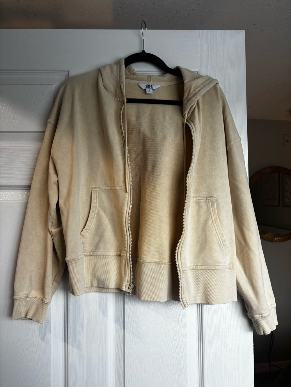 JoyLab Cream Zip Hoodie